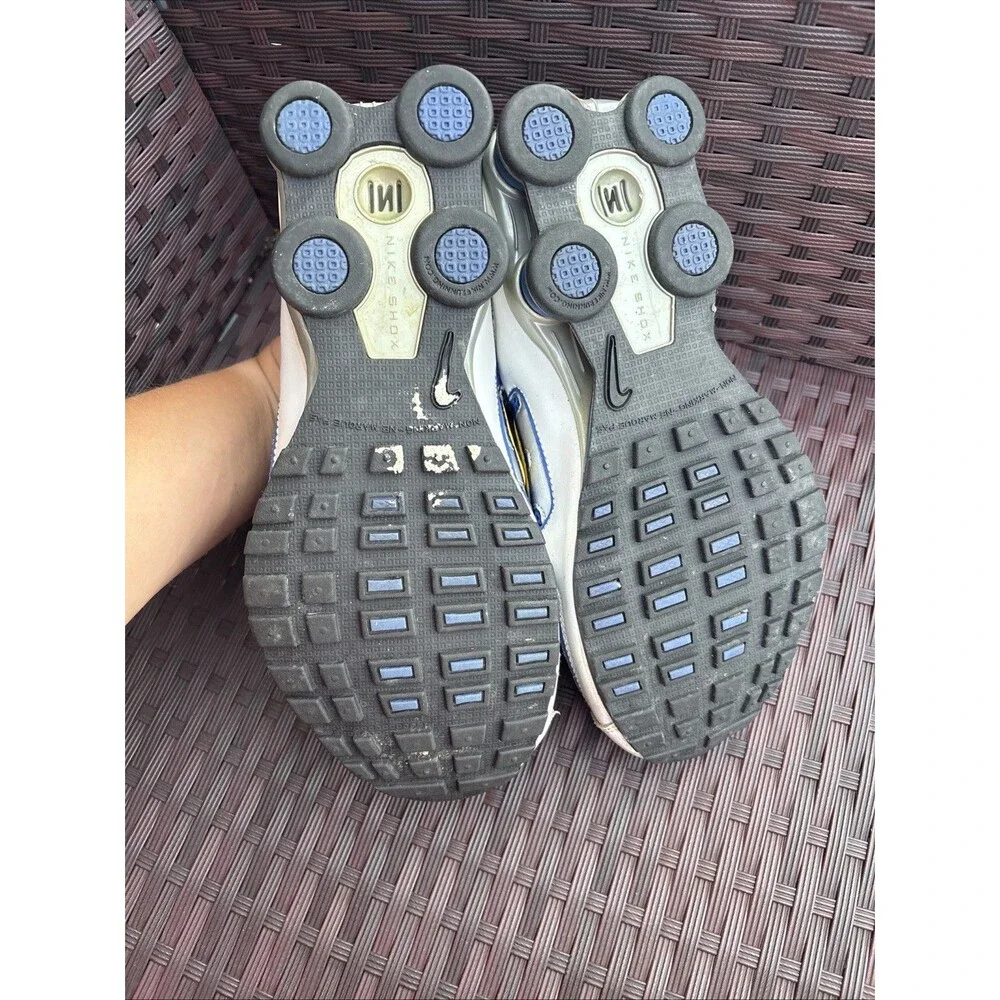 Nike Shox Remix II Girls Sz 7Y #318448-471 Blue, White& Yellow Running Athletic